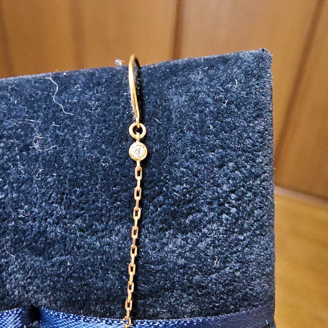 AHKAH　18Kイエローゴールド　ダイヤ　コロネット ピアス