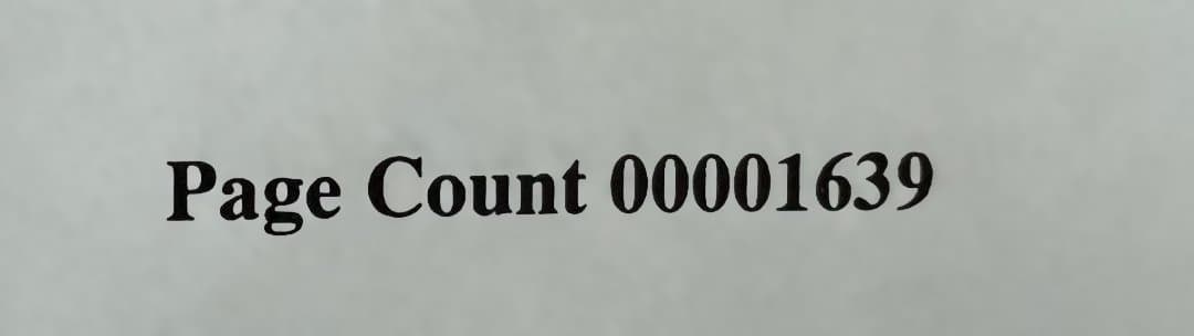 Canon LBP321 印刷枚数たったの1639枚　動作印字OK/トナー無し