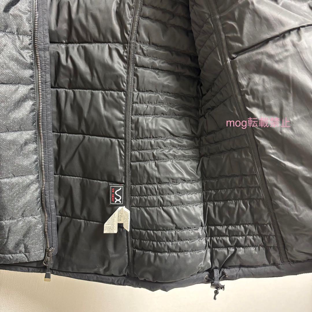 新品タグ付　ノースフェイス 中綿ジャケット 【グレー×ブラック　レディースL】