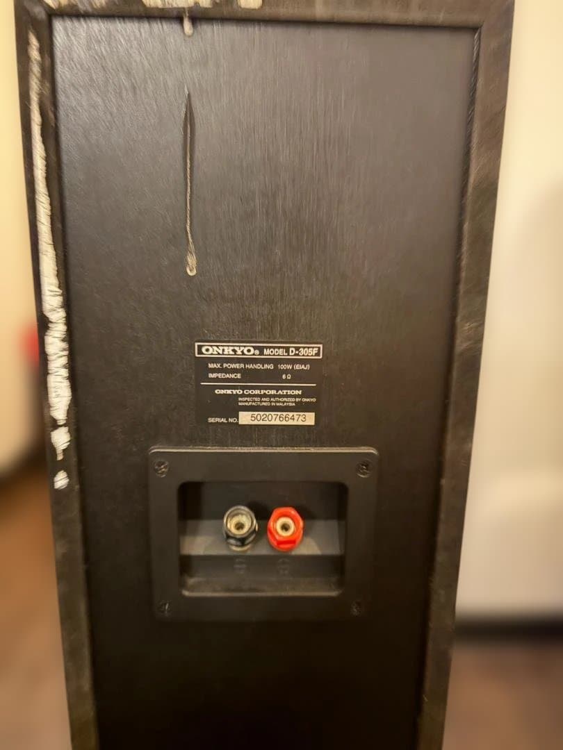 D-305F スピーカー オンキョー 高音質 ペア 木目 ウッド