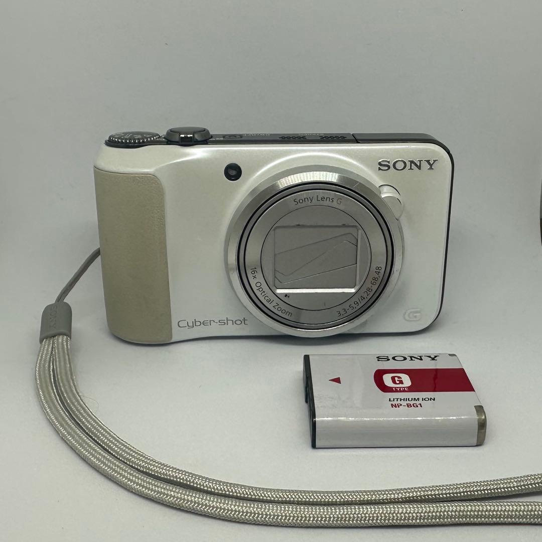 SONY DSC-HX10V シルバー ホワイト　動作品 バッテリー付