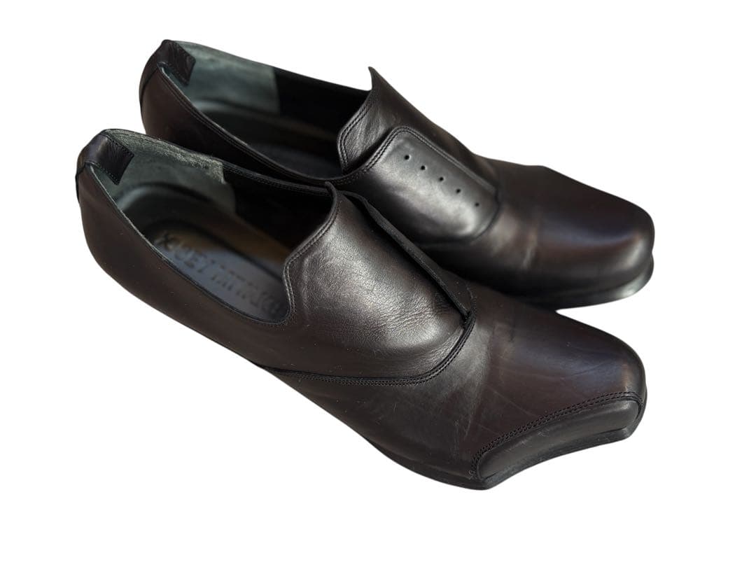 希少品 ISSEY MIYAKE 変形 レザーシューズ 革靴 イッセイミヤケ