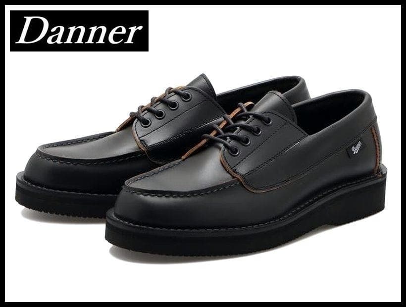 専用　ダナー ブローガン 茶芯 モカシン レザー シューズ 黒 26.5 ①