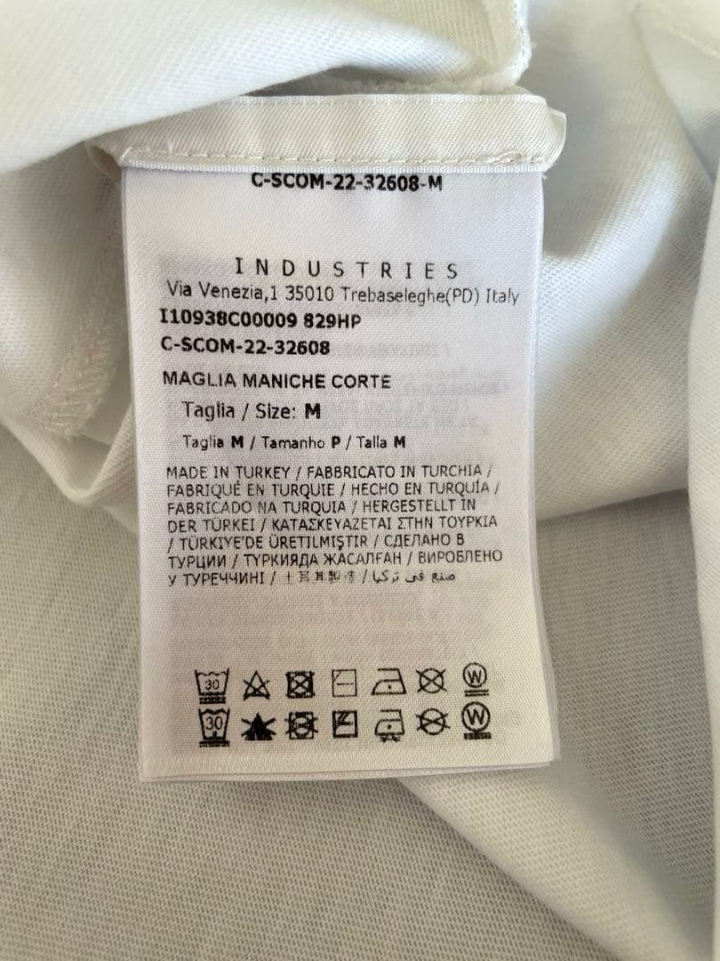 j*j様 モンクレール　ブラック刺繍ロゴTシャツ　Ｍ　 極美品