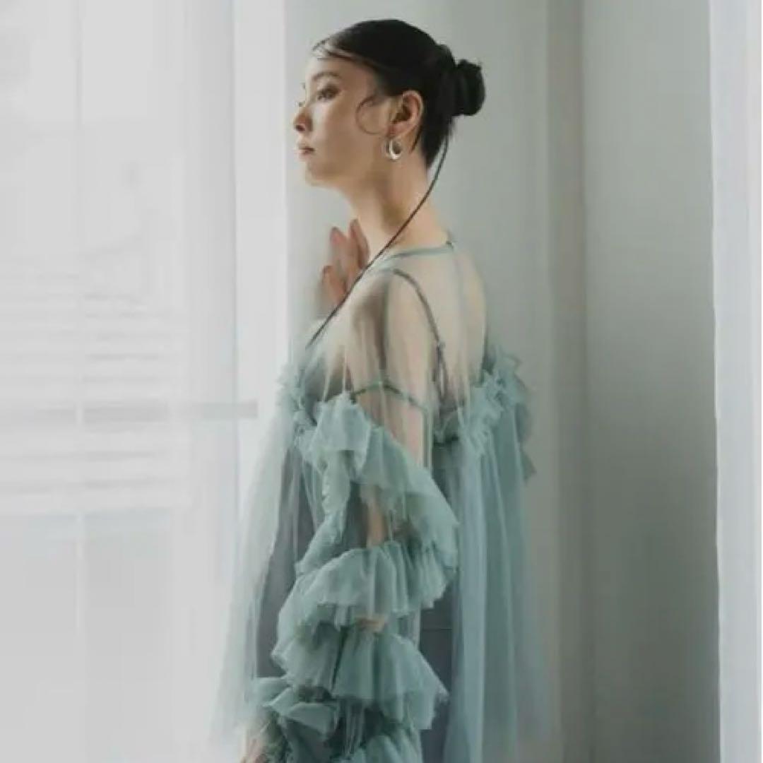 andresd デコラティブチュールトップス　グリーン