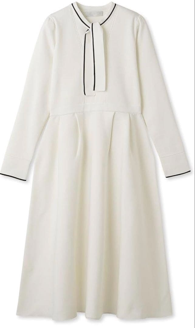 セルフォード ボウタイニットワンピース OWHT 36