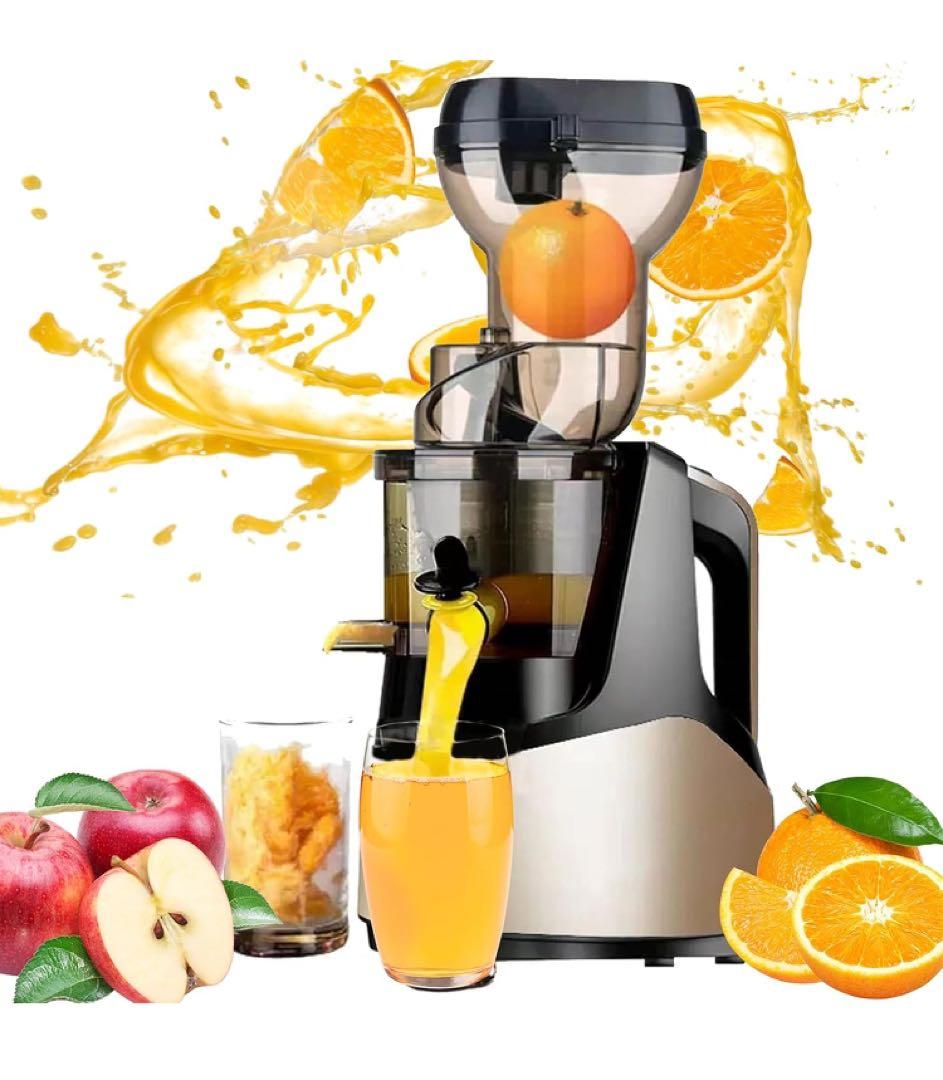 スロージューサー 7CM大口径 まるごと投入　静音 ミキサー 1000ml