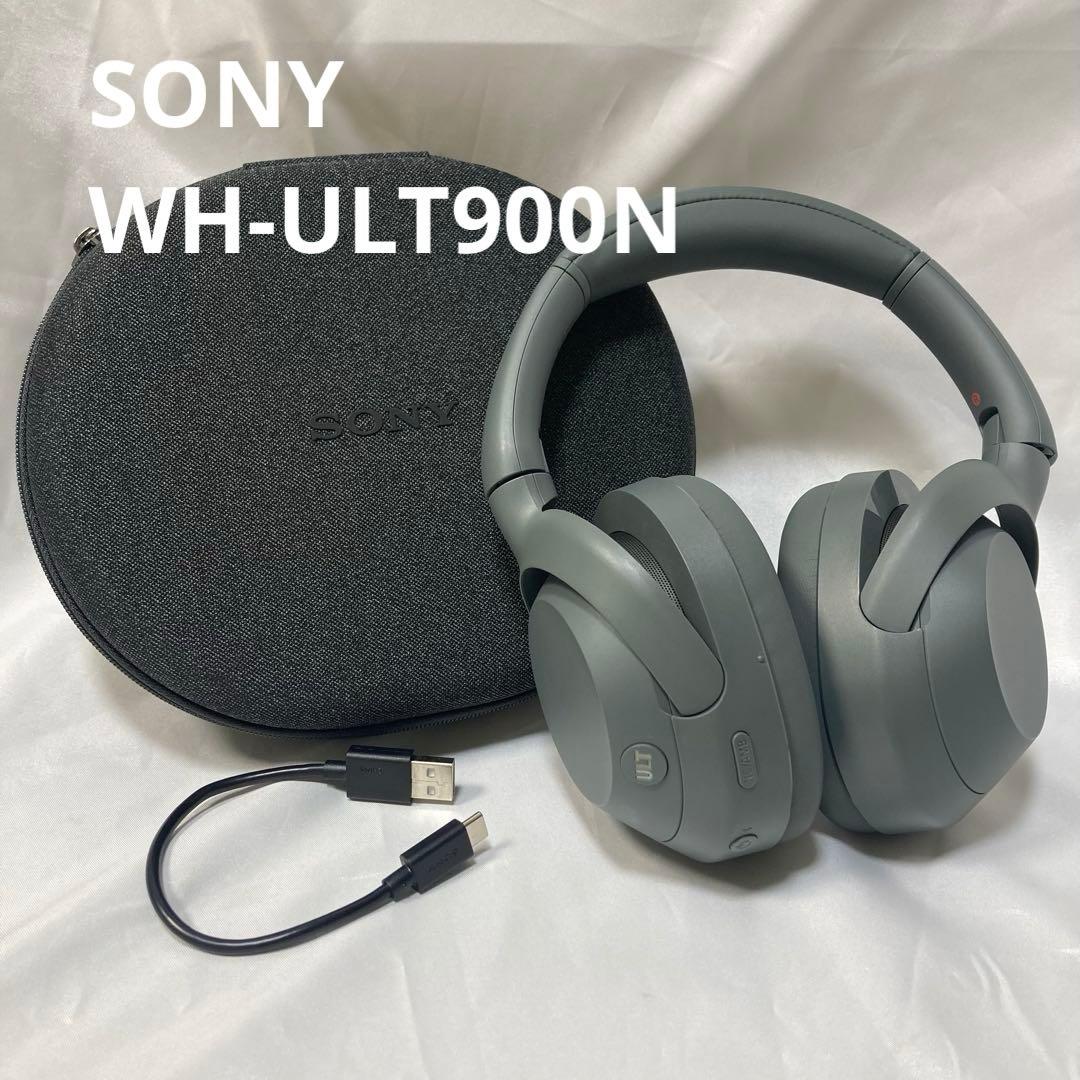 <極美品> Sony ワイヤレスヘッドホン グレー ケース付き ノイキャン