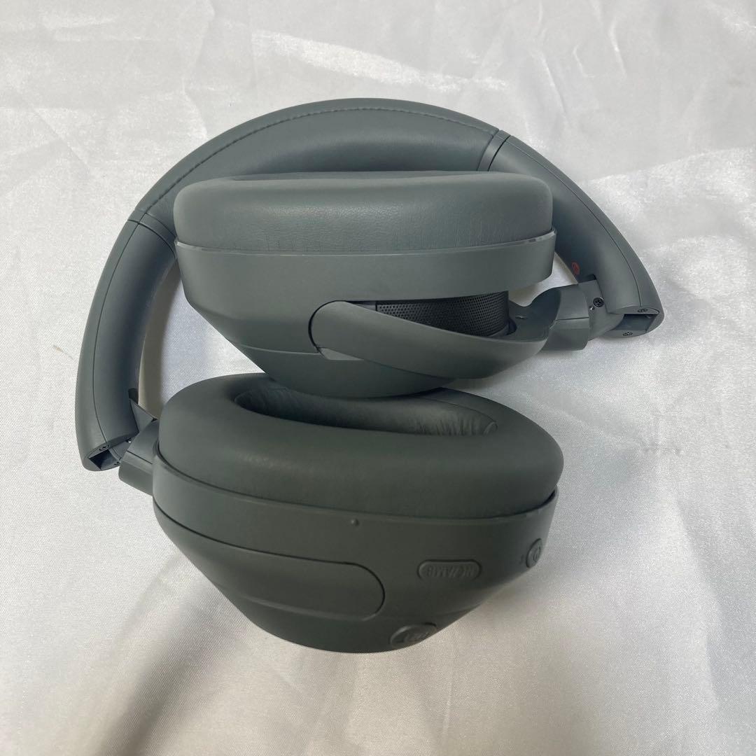<極美品> Sony ワイヤレスヘッドホン グレー ケース付き ノイキャン