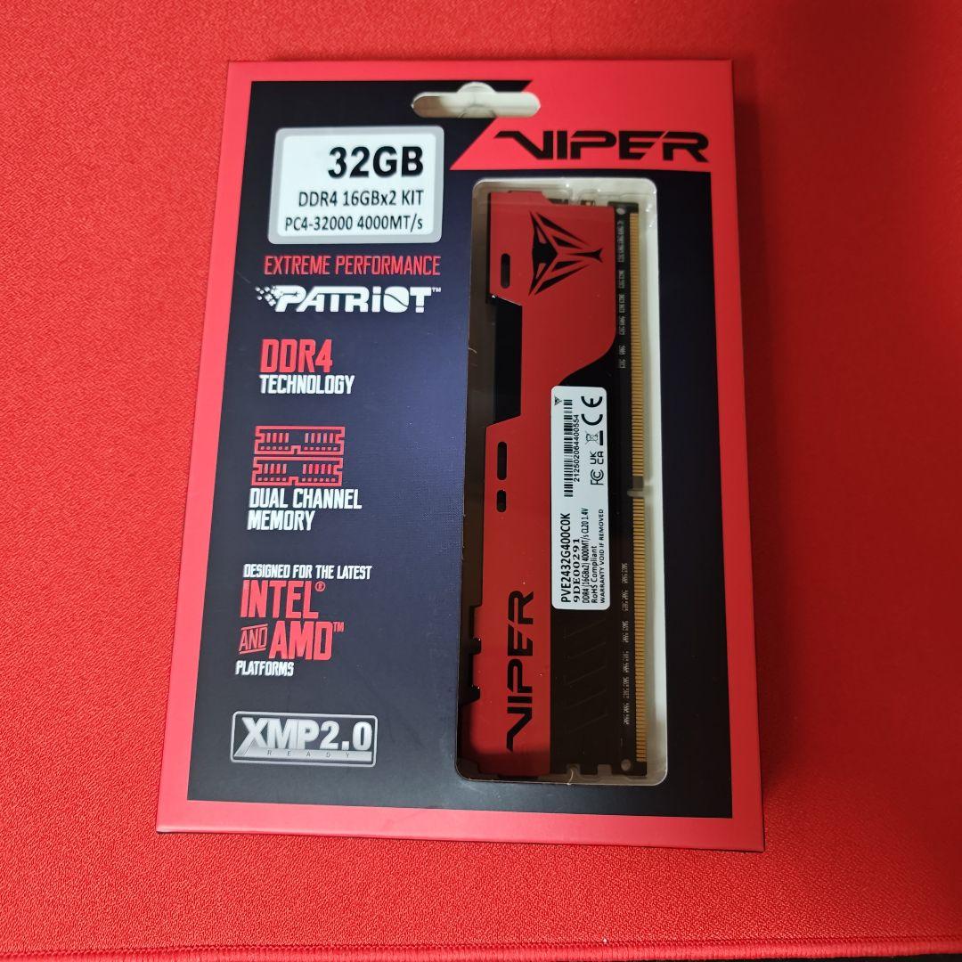 Patriot Viper EliteⅡ DDR4 4000MHz 16GBx2