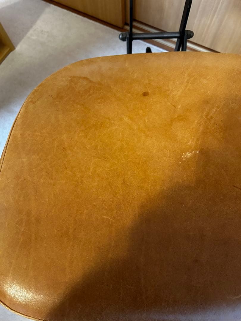 TRUCK FURNITUREブラウンレザーデスクワークチェア