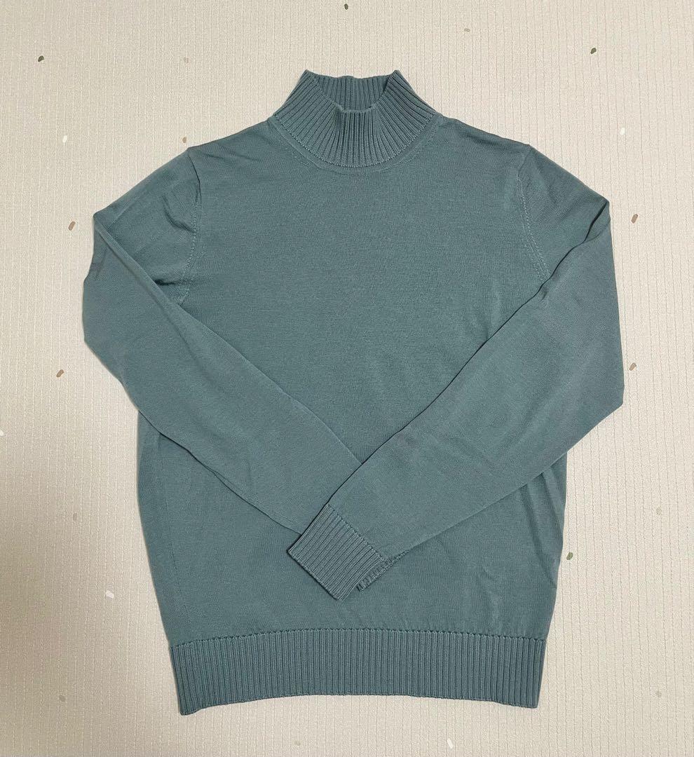 【 FILIPPO DE LAURENTIIS 】モックネック ニット 16G