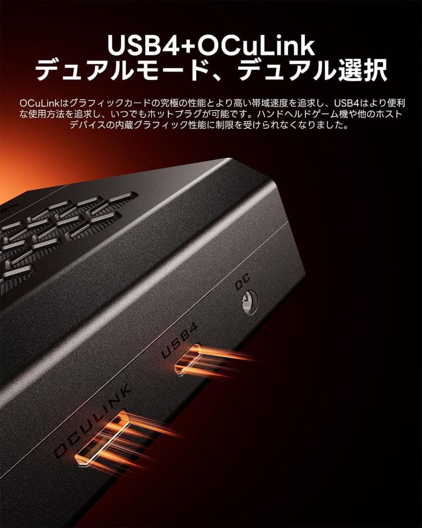 外付けグラボ eGPU AMD Radeon RX 7600M搭載