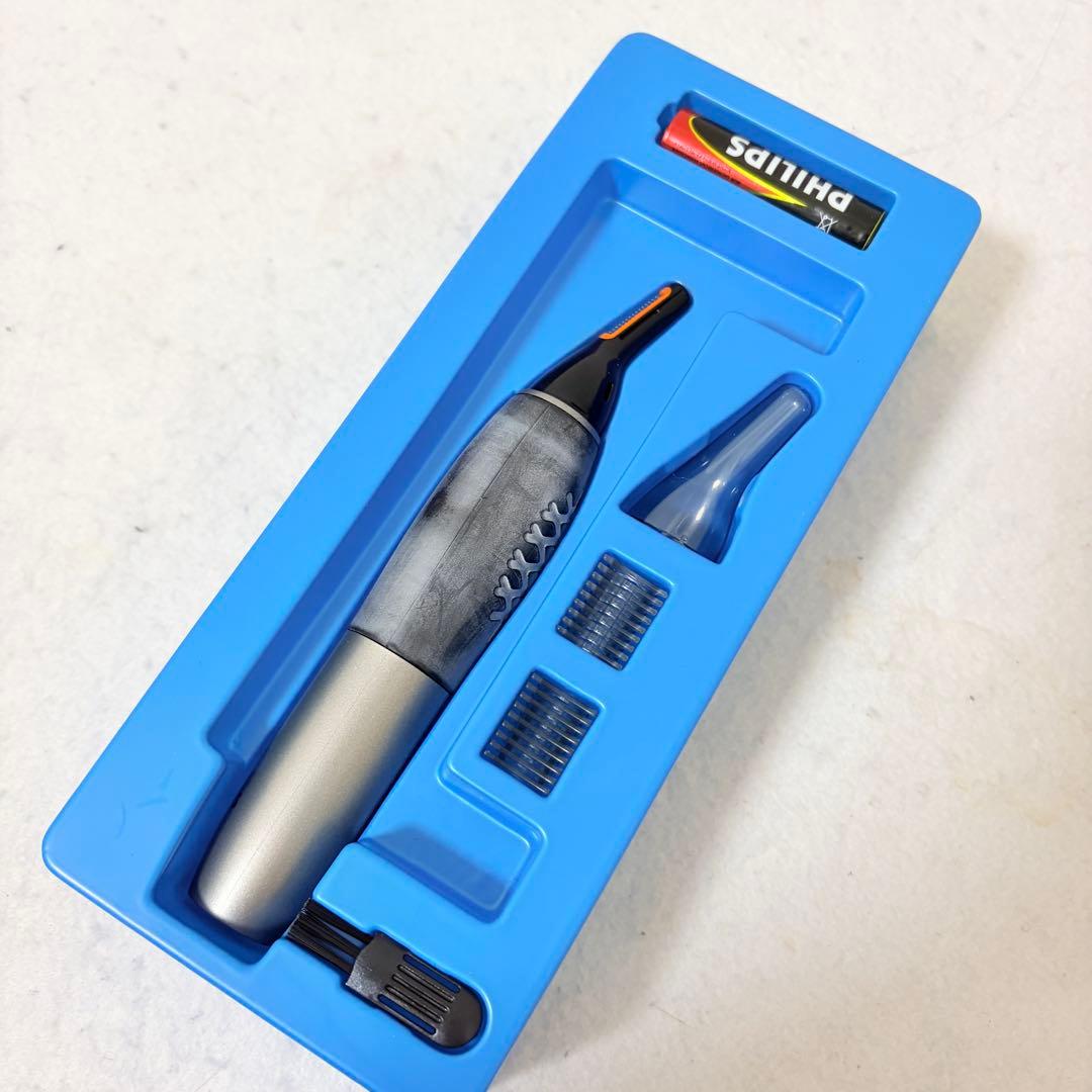 廃盤 美品 PHILIPS NT9110 防水鼻毛トリマー 眉毛 産毛