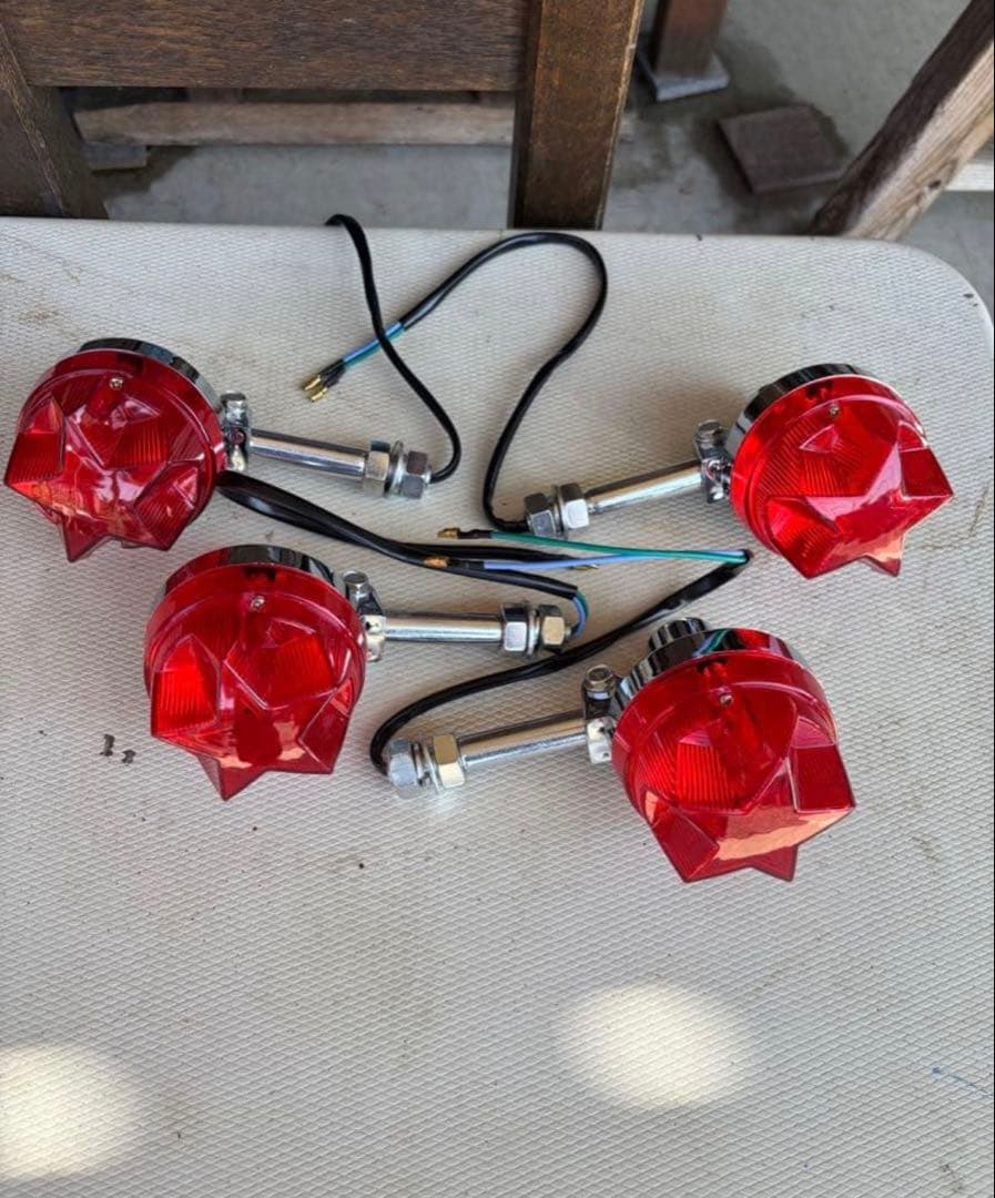 [残3セット]星型ウインカーレンズ 4個セット1台分