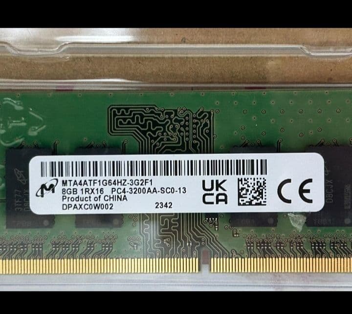 メモリー Micron DDR4-3200(PC4-25600) 16G(8G*2)