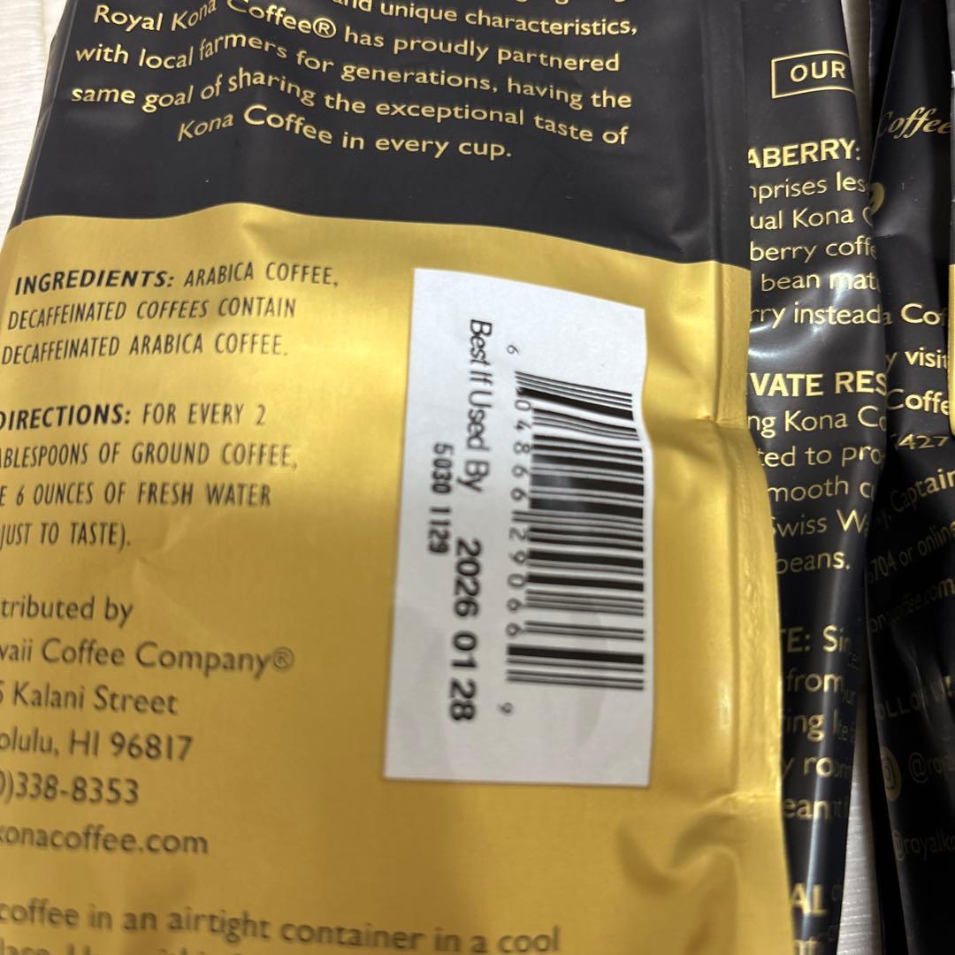KONA100% ロイヤルコナコーヒー（粉）2袋