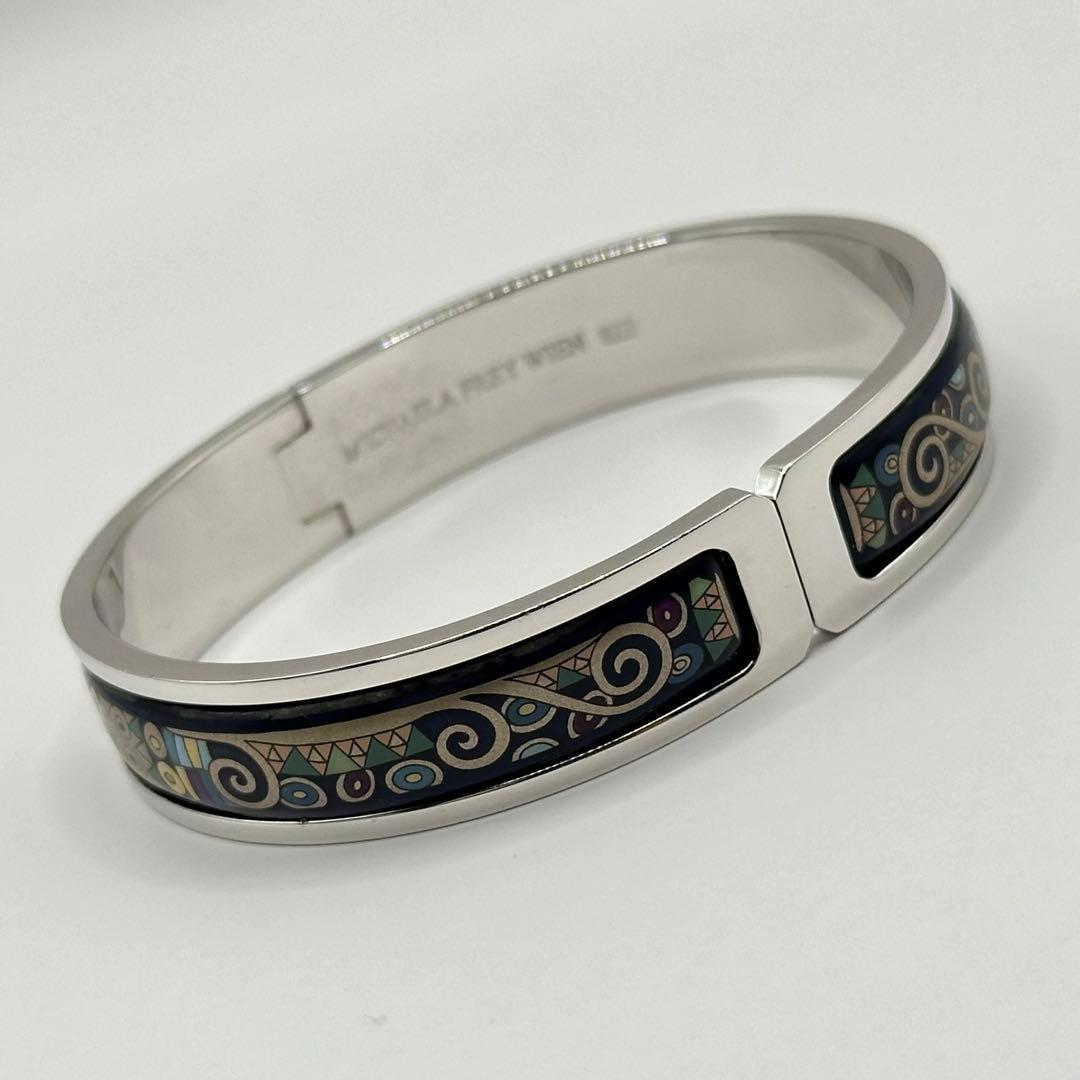 【美品】ミカエラフレイ バングル シルバーカラー