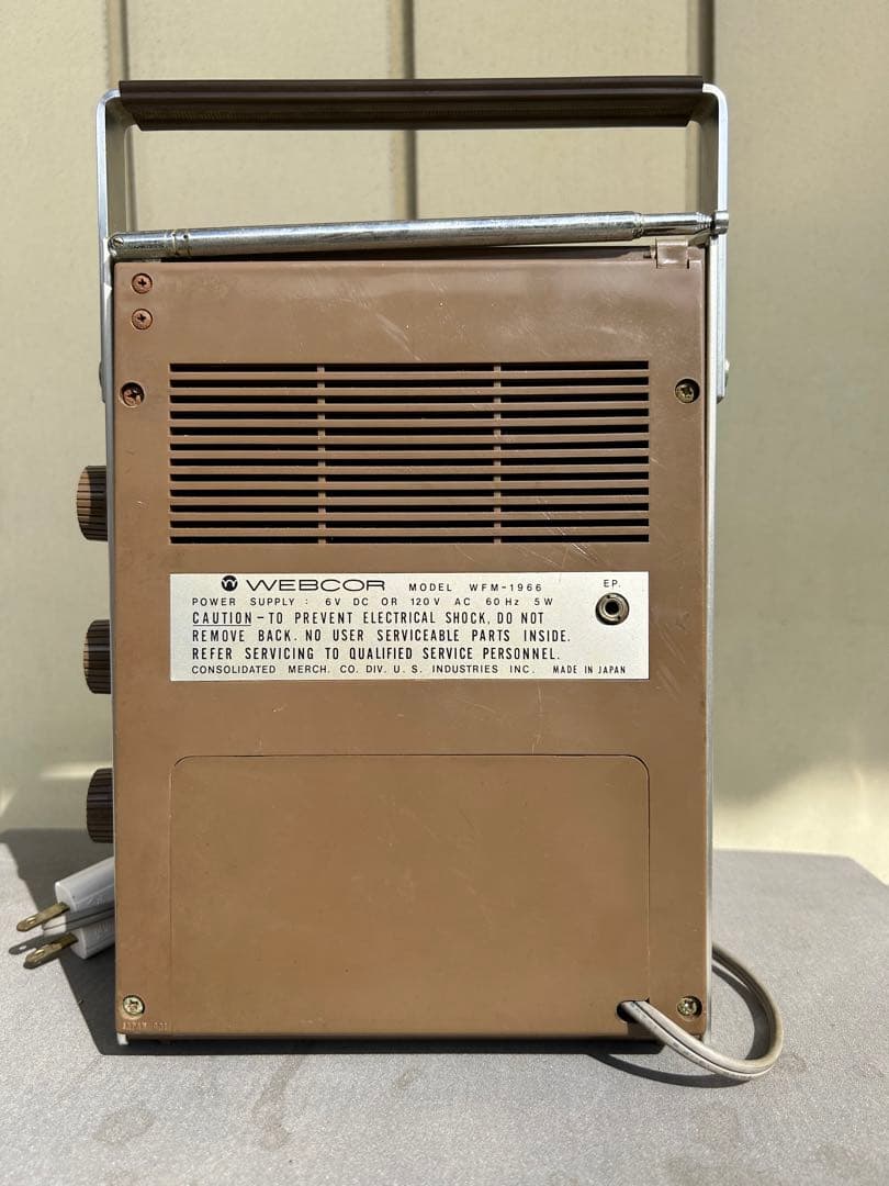 WEBCOR ラジオ　AM/FM アンティーク中古品