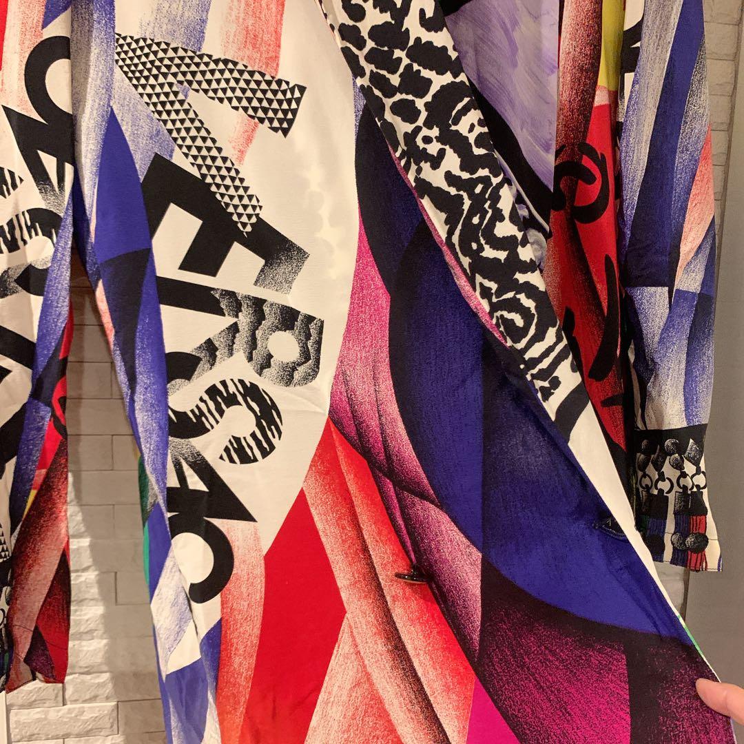 GIANNI VERSACE　ジャンニヴェルサーチ　シルクジャケット　40 ロゴ