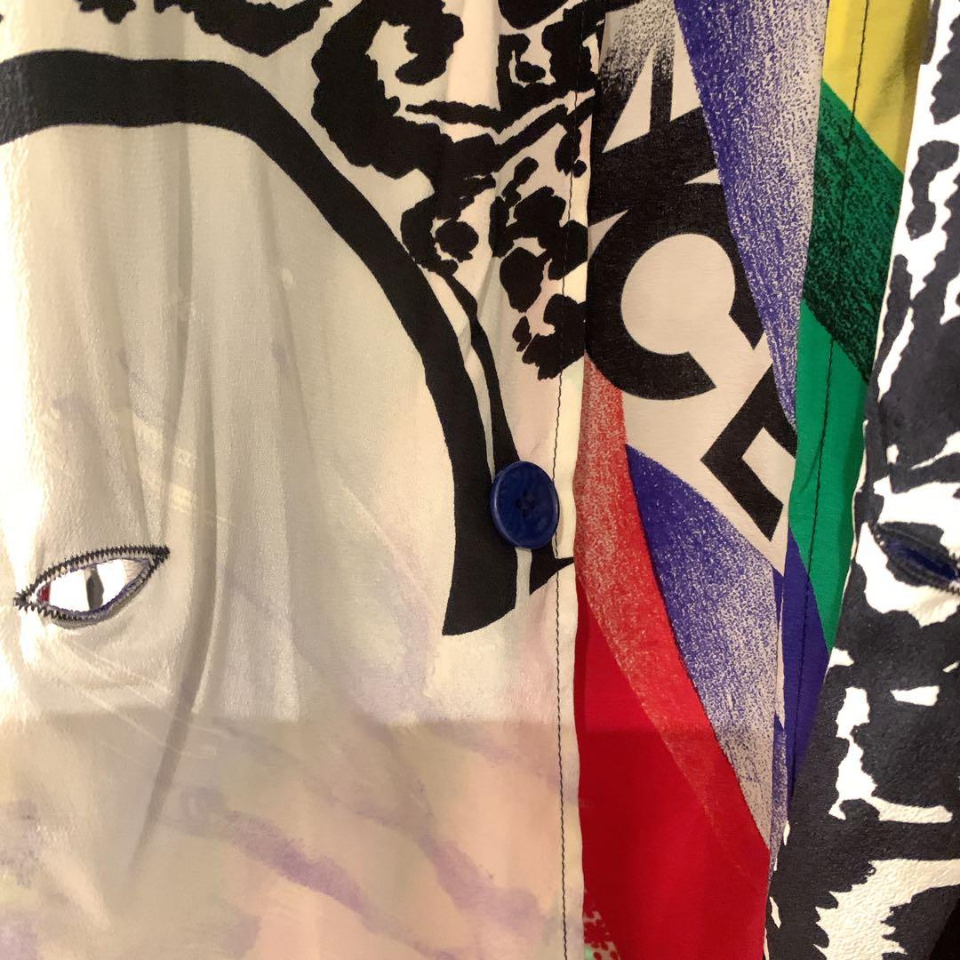 GIANNI VERSACE　ジャンニヴェルサーチ　シルクジャケット　40 ロゴ