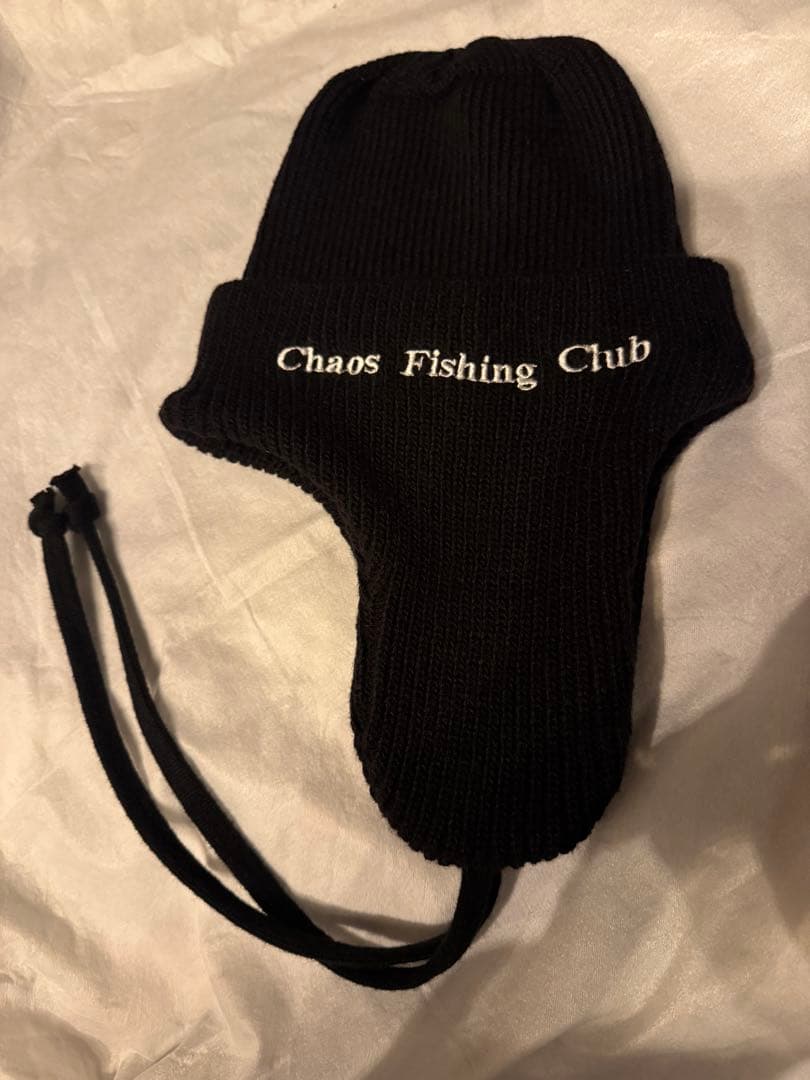 Chaos Fishing Club Logo Dog Ear Cap 黒