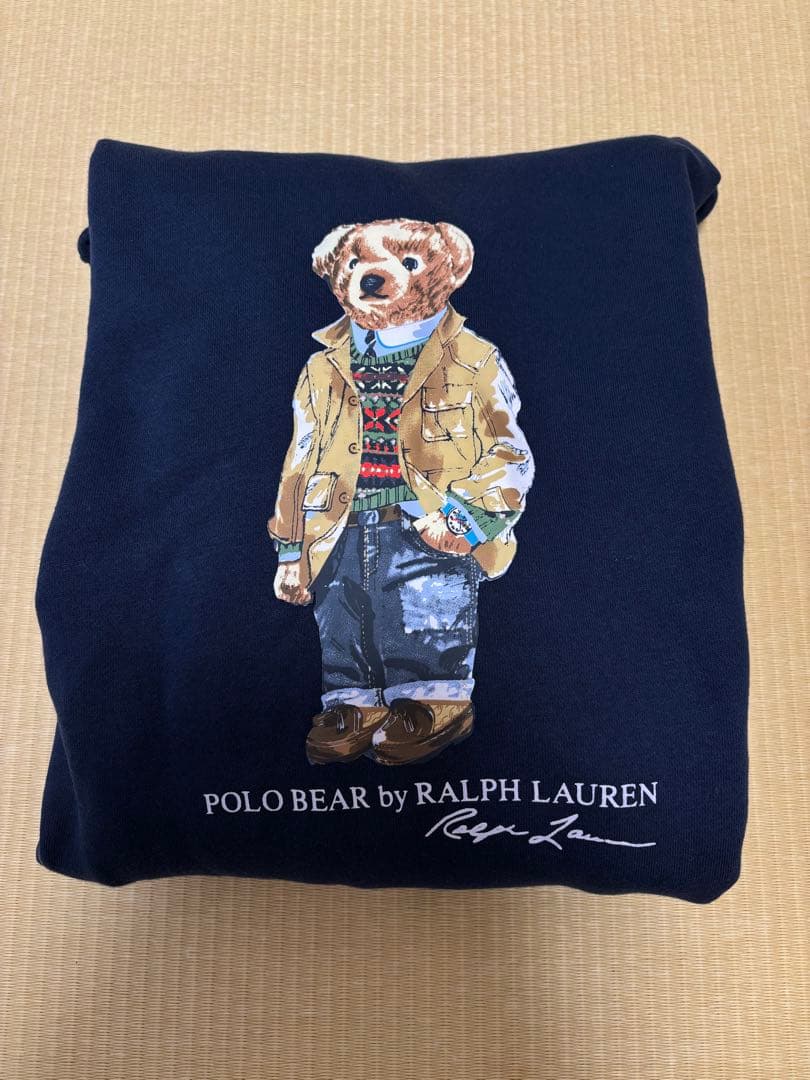 ラルフローレン ポロ ベアパーカーSメンズ　スウェット　紺
