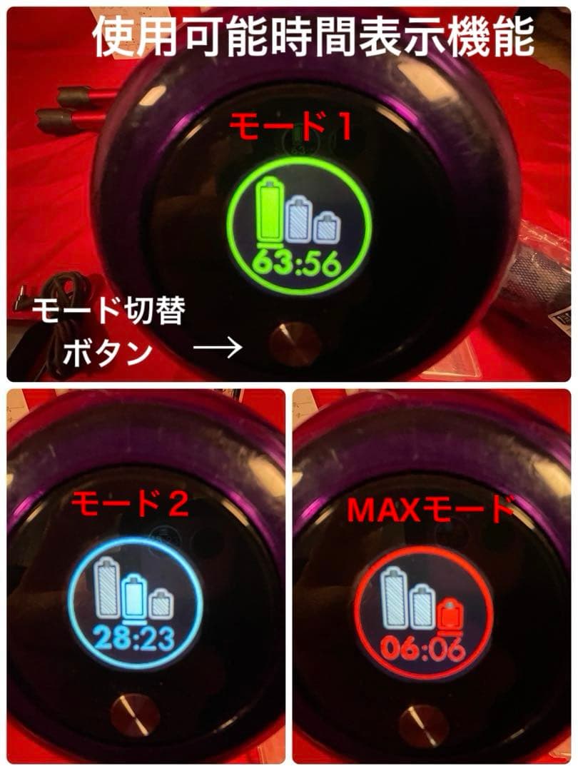 ダイソン⑥SV14V11 純正スタンド 純正２本のパイプ　ヘッド選択　補強トリガ