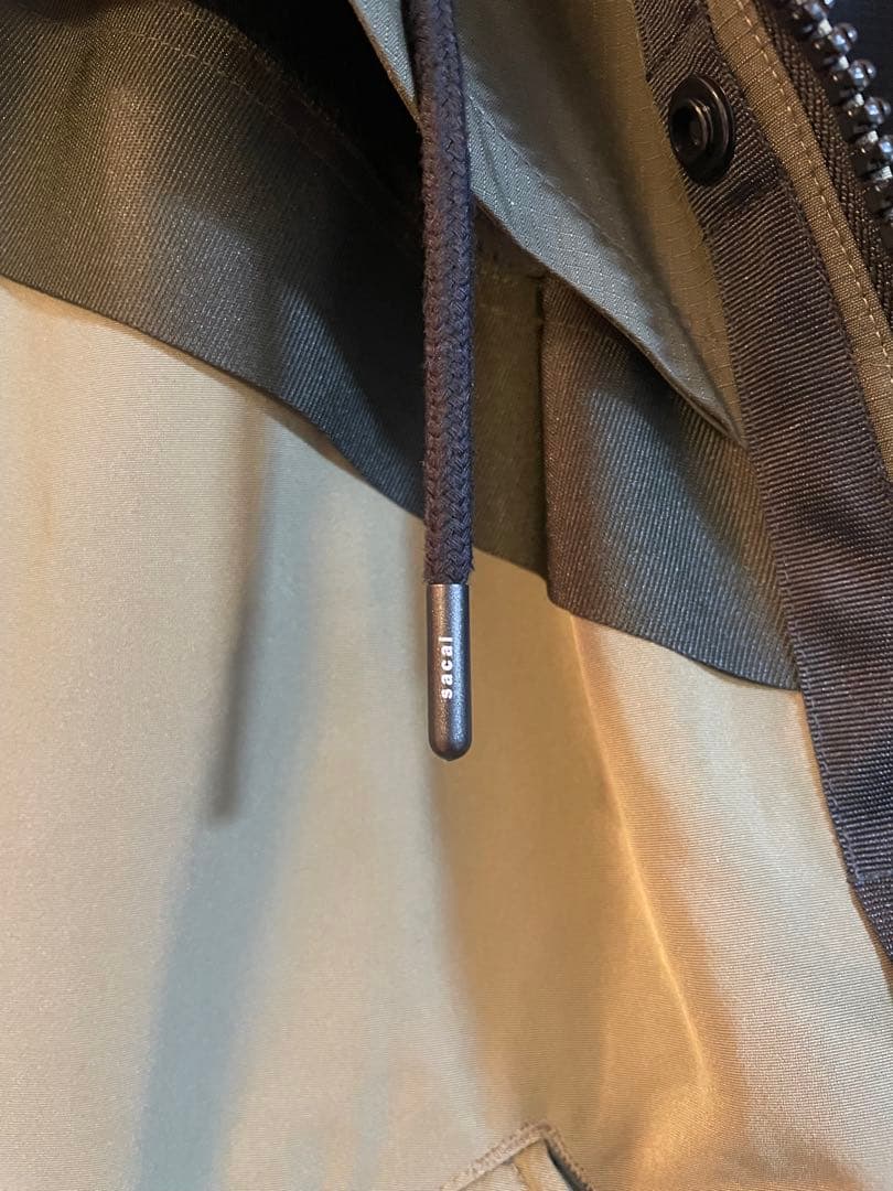 NIKE sacai モッズコート L オリーブグリーン