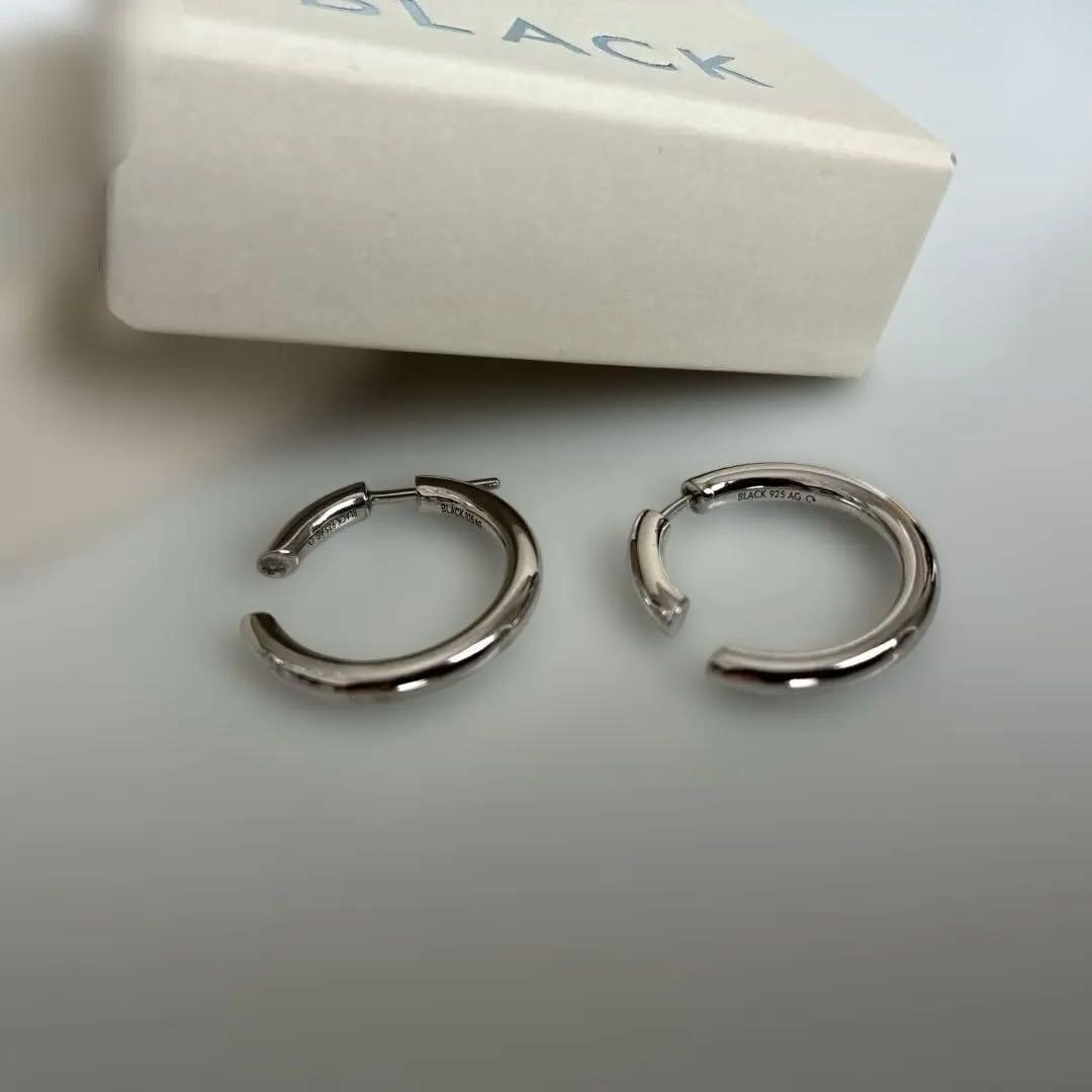MARIA BLACK シルバー フープピアス×2