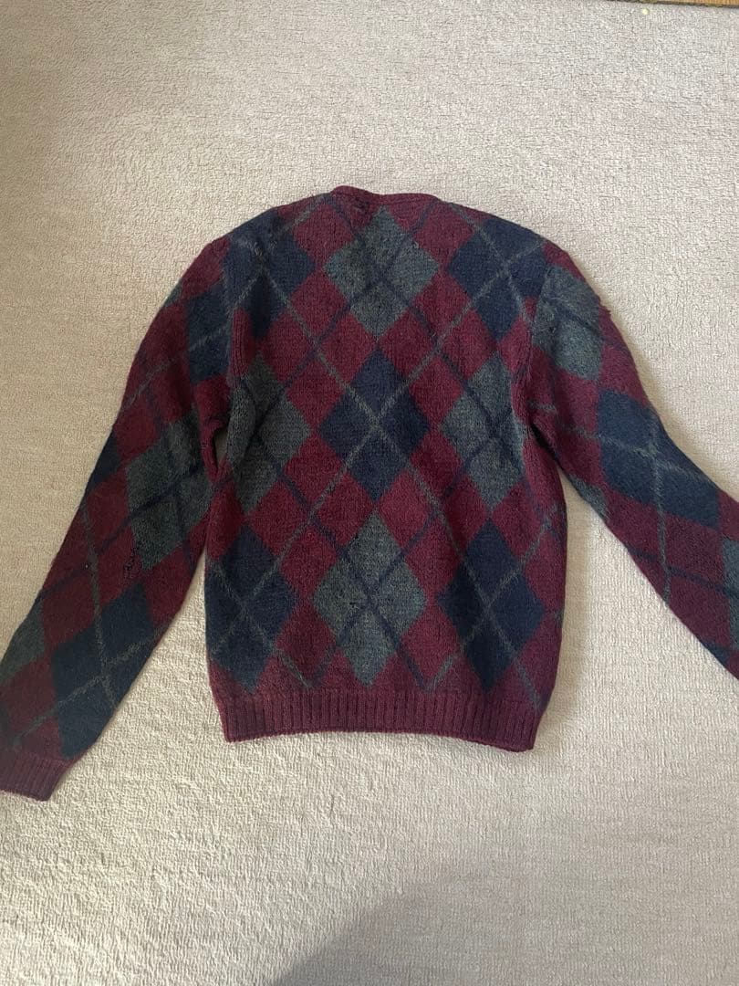 60s モヘアカーディガン　アーガイル