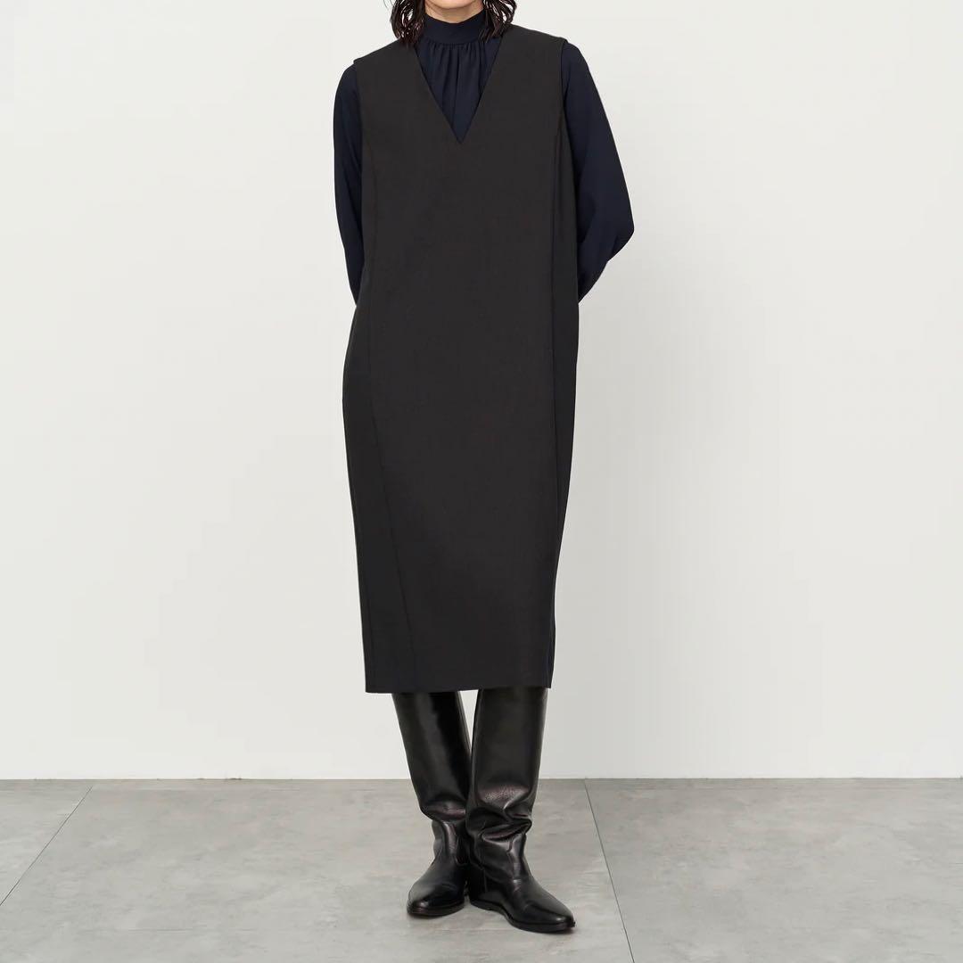 未使用級✨ソージュ　ウールライクジャンパースカート　ブラック　M 現行品