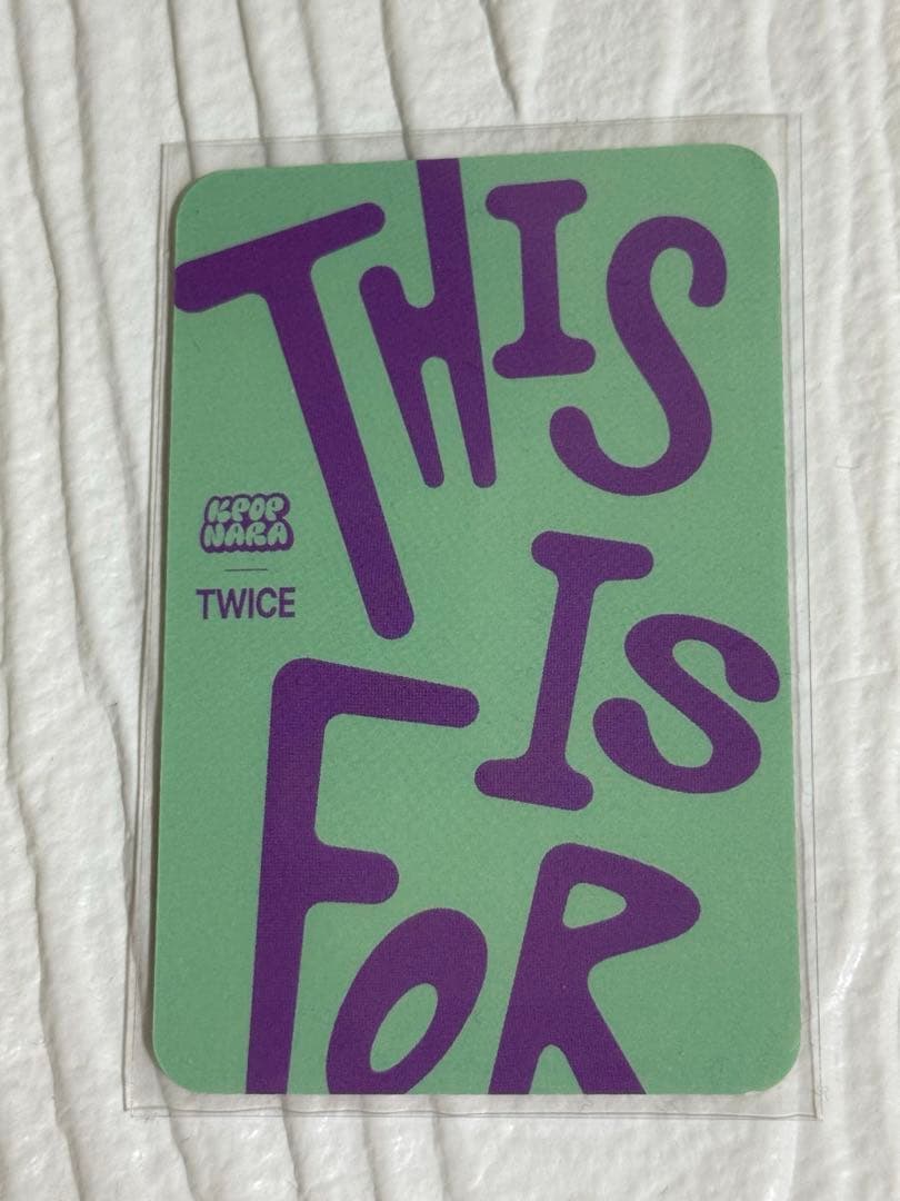 TWICE チェヨン Kpopnara THIS IS FOR US 限定トレカ