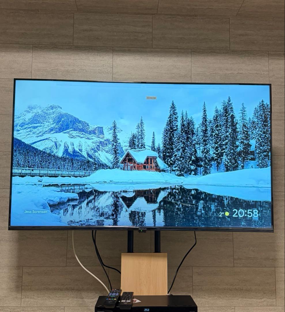 【最新モデル・ほぼ新品】液晶テレビ55インチ MAXZEN 4K UHD