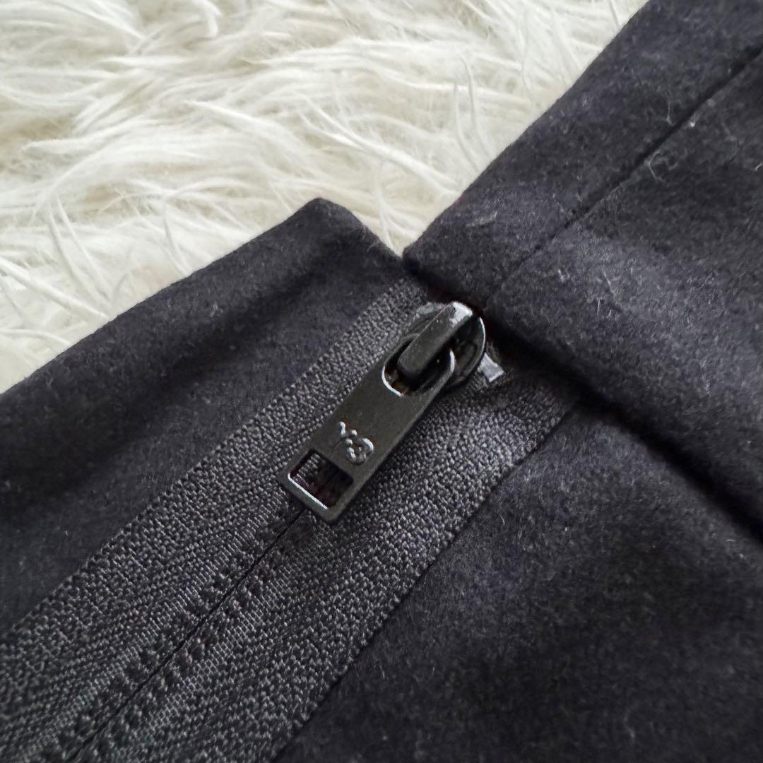 【ワイスリー】ヨウジヤマモト アディダス ハーフパンツ バックジップ S 黒