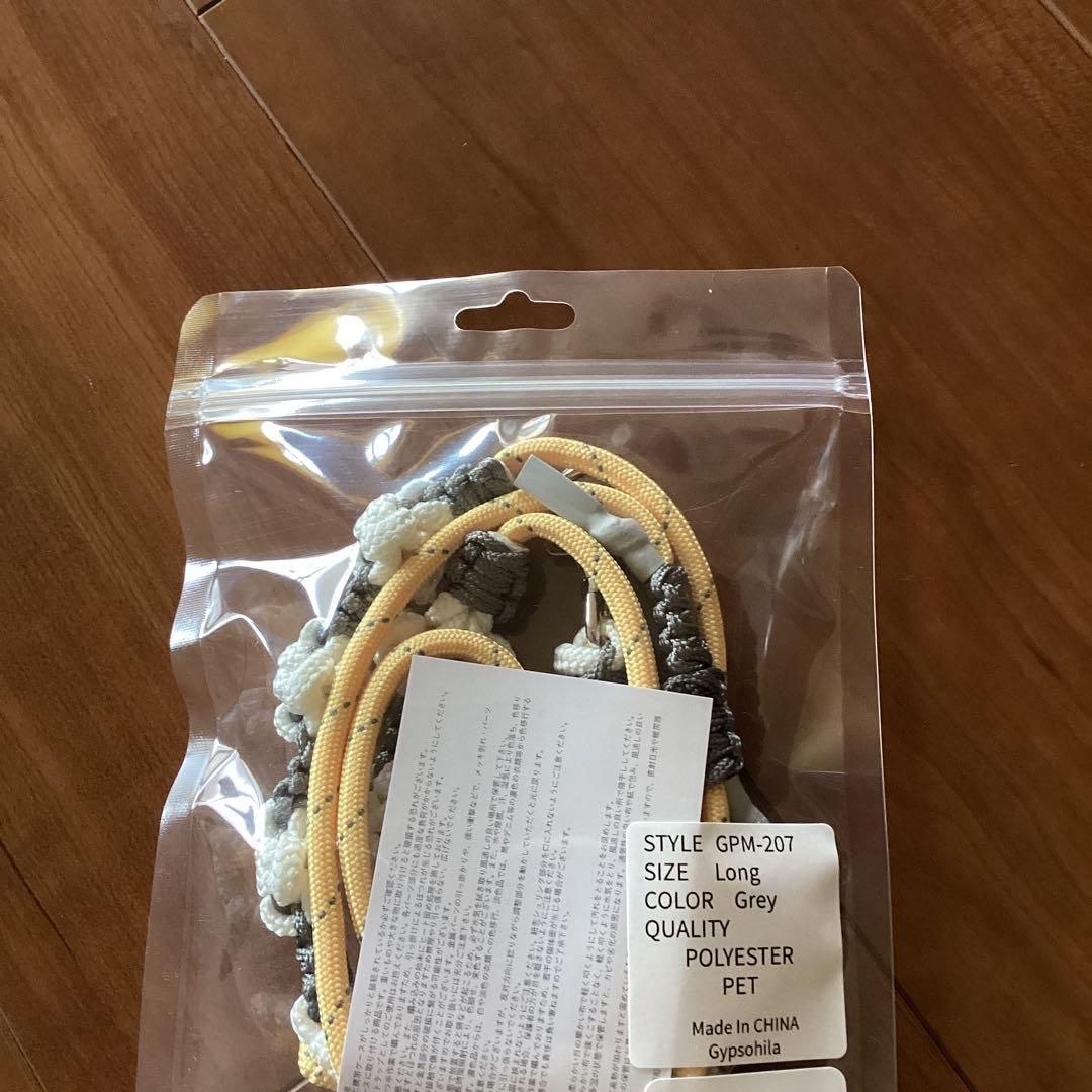 新品未使用未開封、gypsohila ジプソフィア携帯ストラップロンググレー