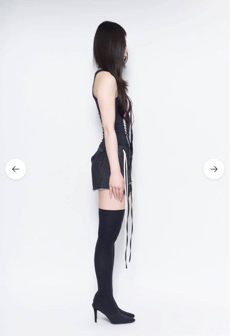 S garter denim shorts Theredthread Mサイズ