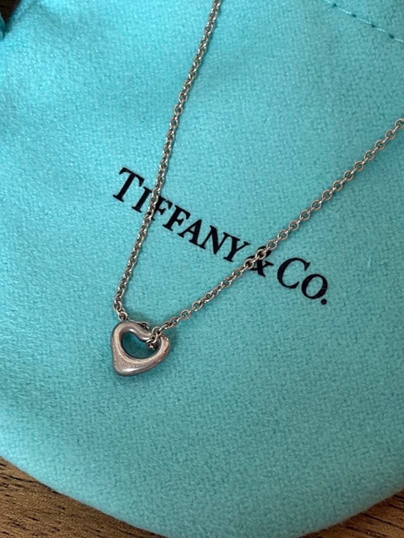 Tiffany ティファニー オープンハート ネックレス ミニ シルバー 925