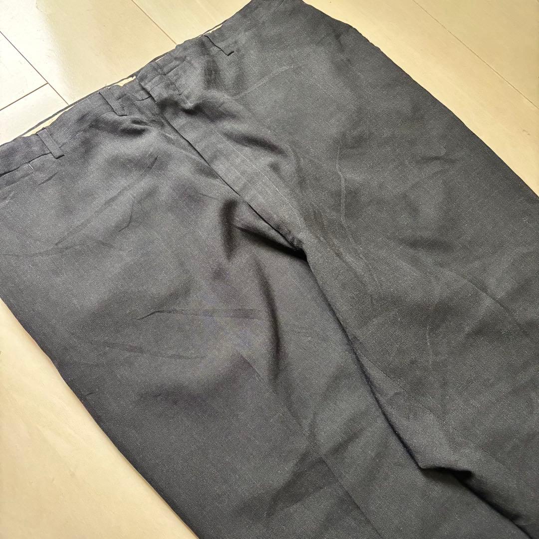 50s 60s コットンスラックス　ブラック　ヴィンテージ　ギャバスラ　usa製