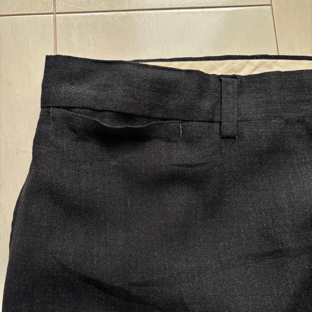 50s 60s コットンスラックス　ブラック　ヴィンテージ　ギャバスラ　usa製