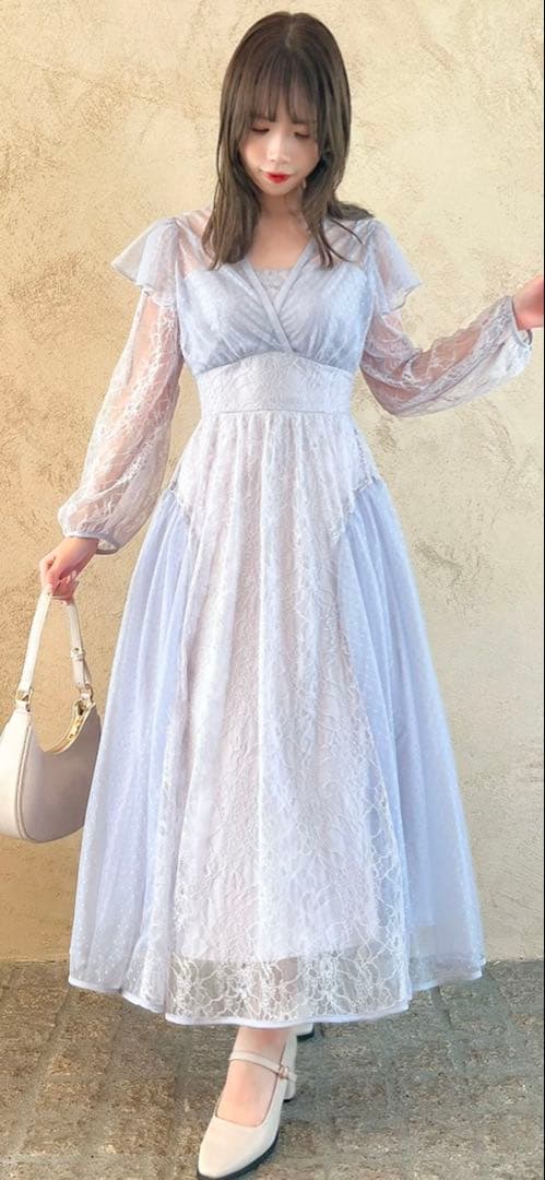 dazzlin MIXレースドレス