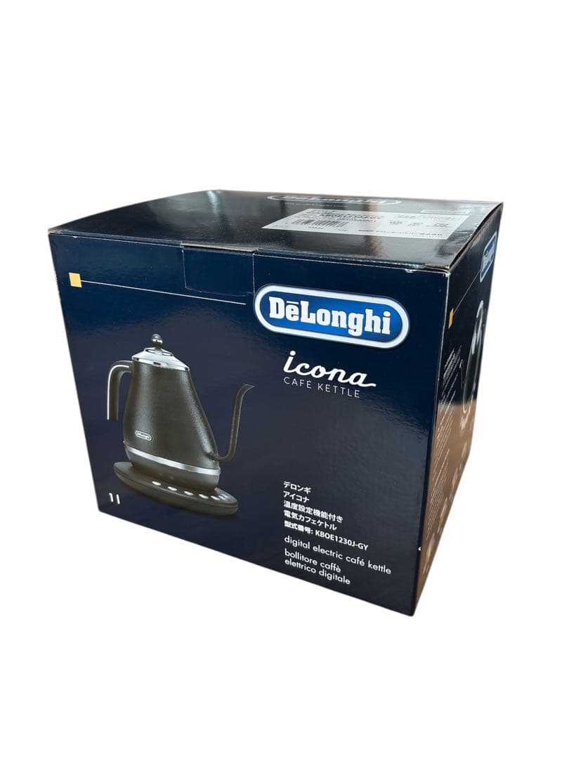 DeLonghi Icona Cafe Kettle 電気カフェケトル ブラック