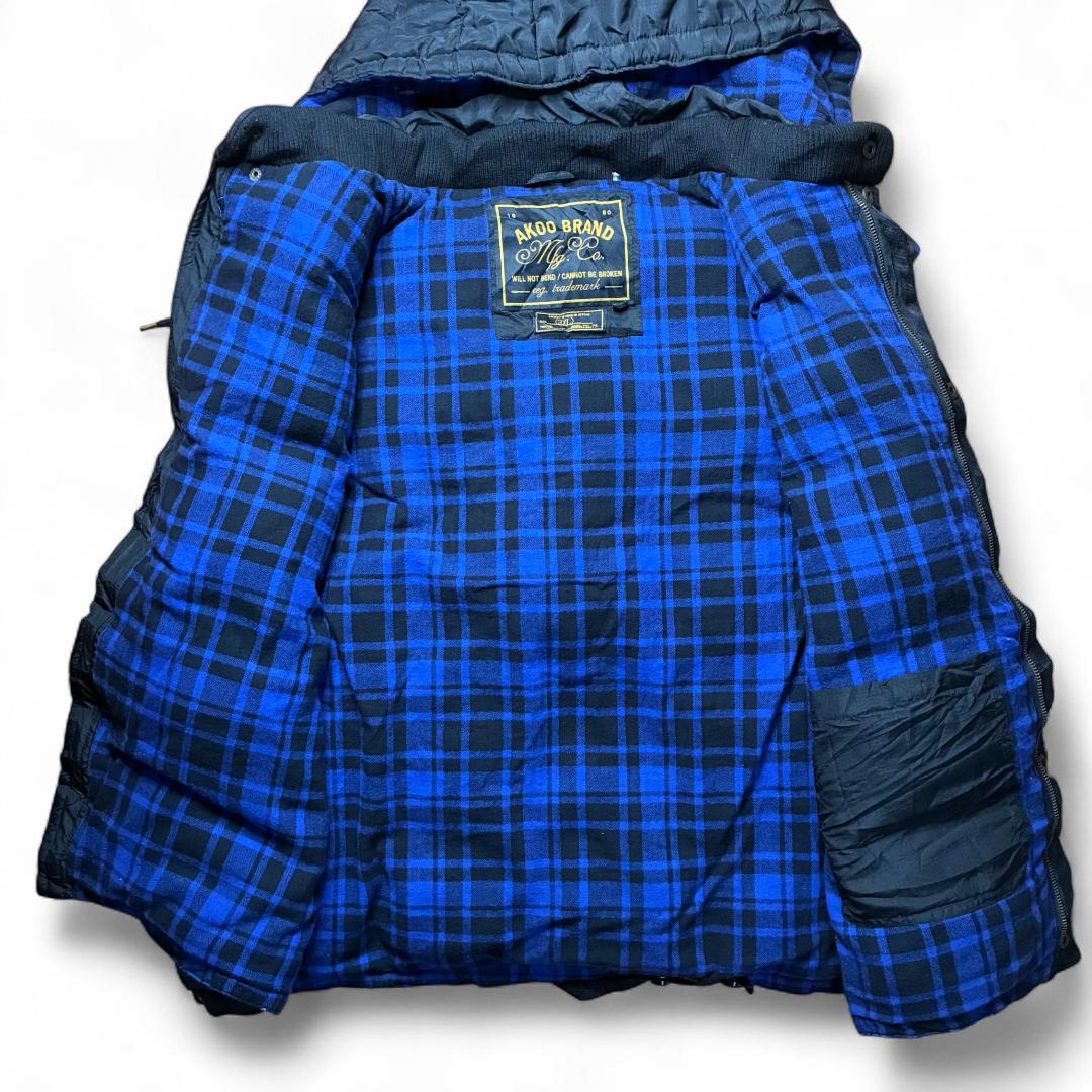 ダウンベスト 3XL B.E.C PITS 刺繍 ピットブル ブラック AKOO