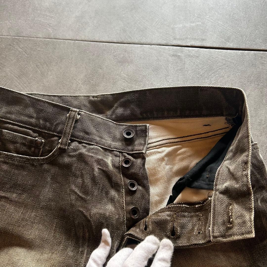 パンツ archive grunge fade damage denim pants