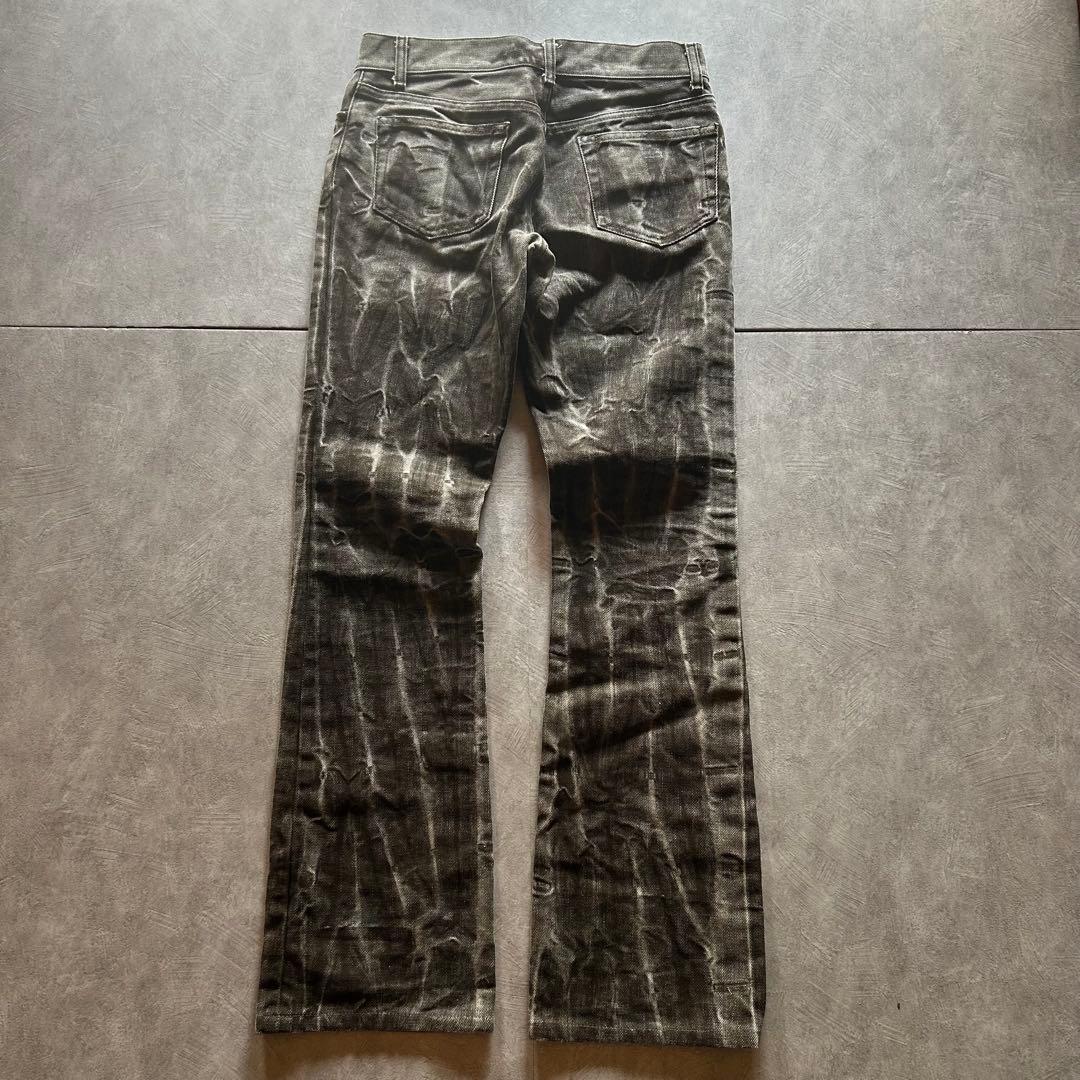 パンツ archive grunge fade damage denim pants