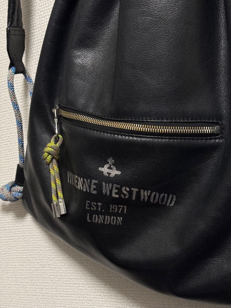 【Vivienne Westwood】超希少 レザー ナップサック ブラック