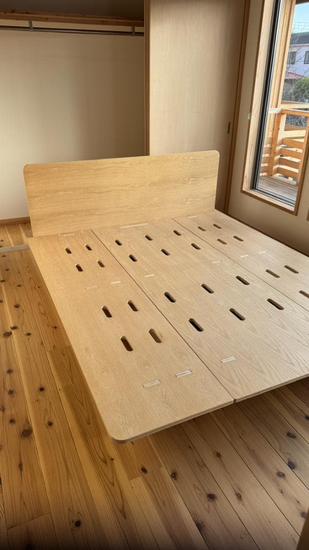 nakko1475 コアラ木製ベッドフレーム　クイーンサイズ