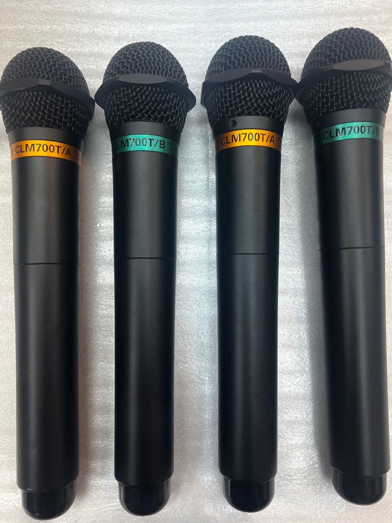 オーディオテクニカ　ワイヤレスマイク　AT-CLM700T/A/B中古品4本