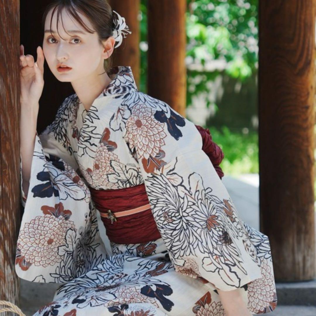 utatane 選べる浴衣3点セット　浴衣　下駄　兵児帯