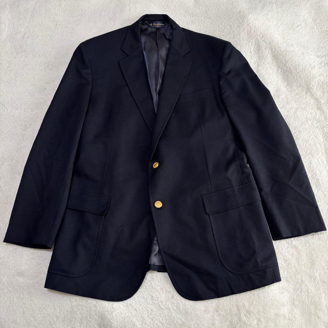 ✨️美品 ブルックスブラザーズ 金ボタン テーラードジャケット ネイビー 2XL